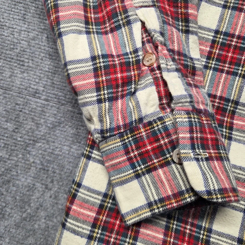 Vintage Arrow Sportswear Quilted Flannel Shirt Jacket Mens M Plaid Lined Shacket